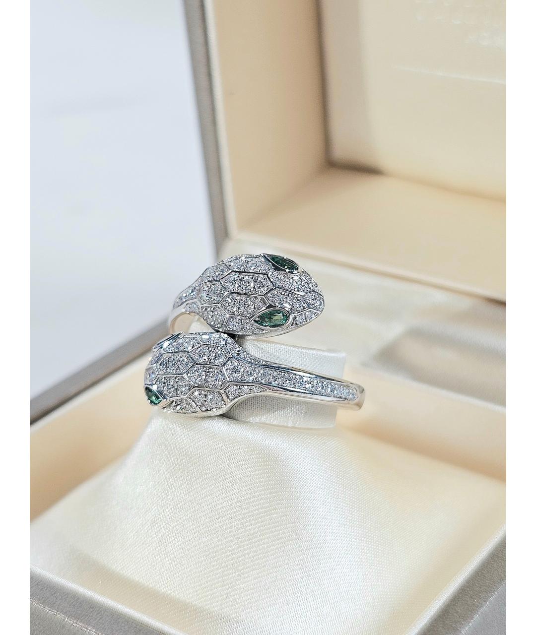 BVLGARI Серебряное кольцо из белого золота, фото 4