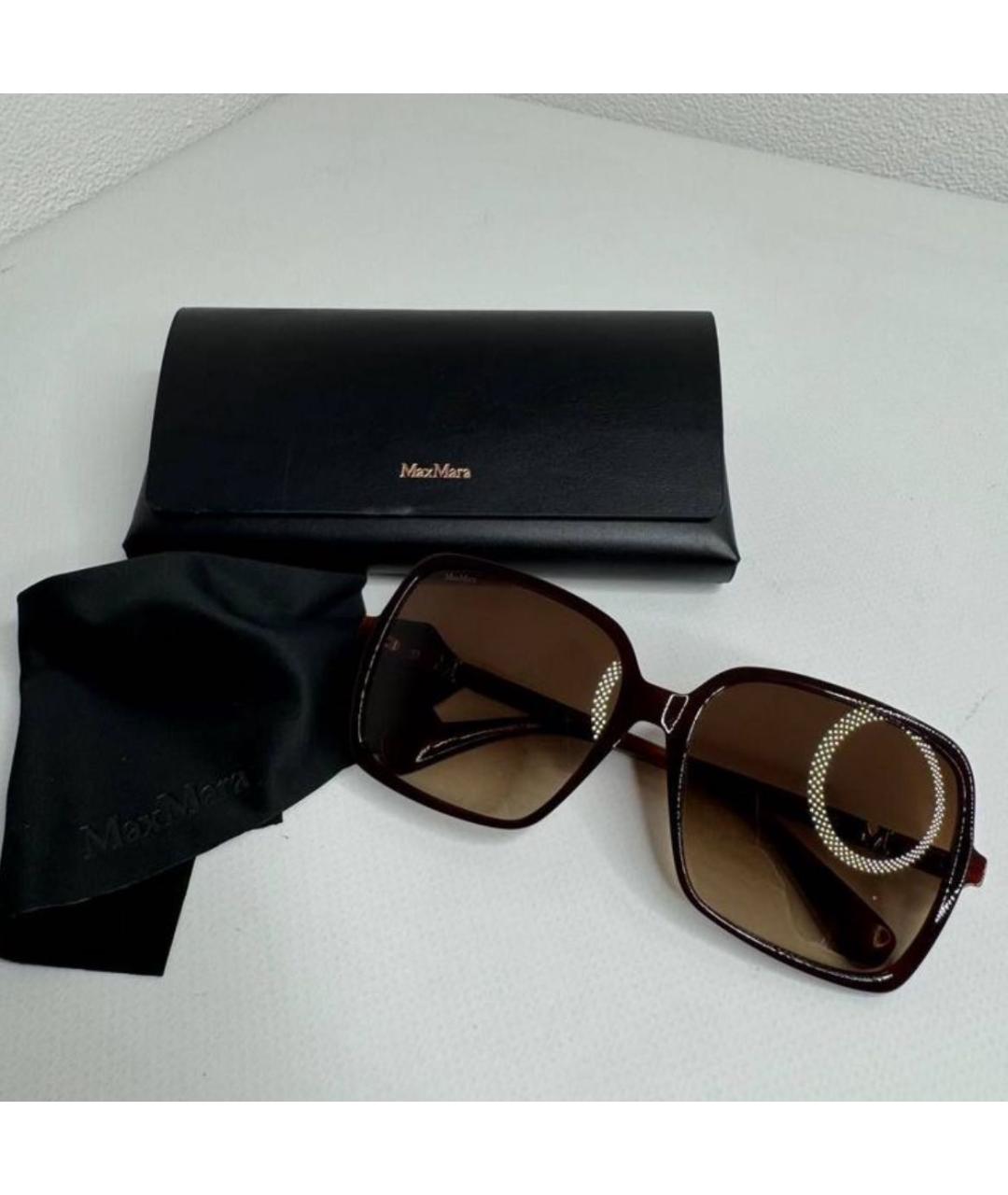 MAX MARA Коричневые солнцезащитные очки, фото 4