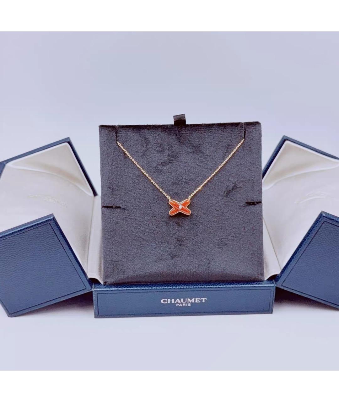 CHAUMET Красное колье из розового золота, фото 2