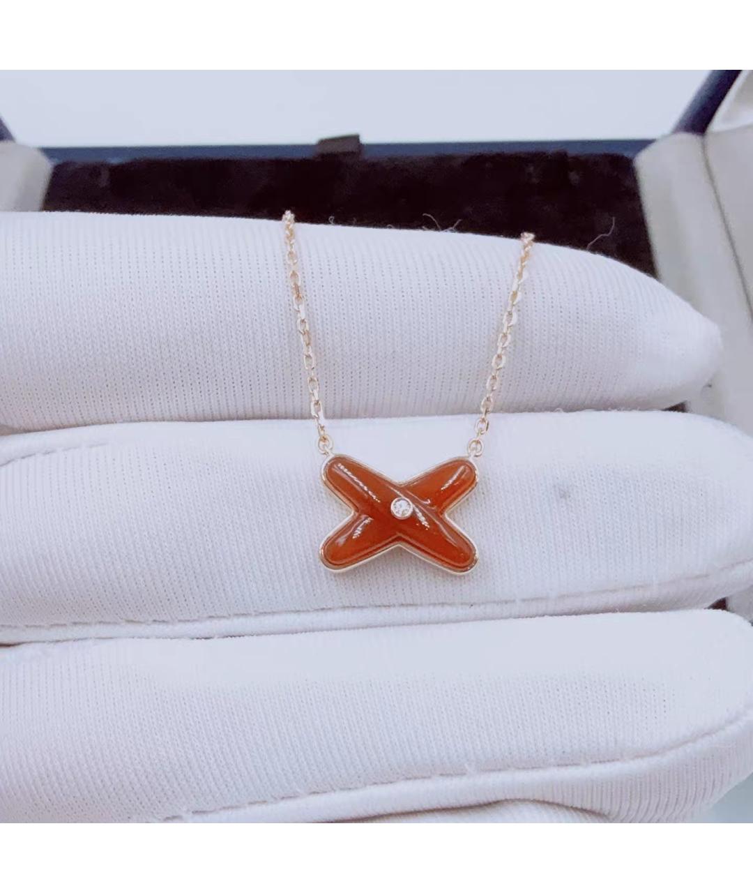 CHAUMET Красное колье из розового золота, фото 4