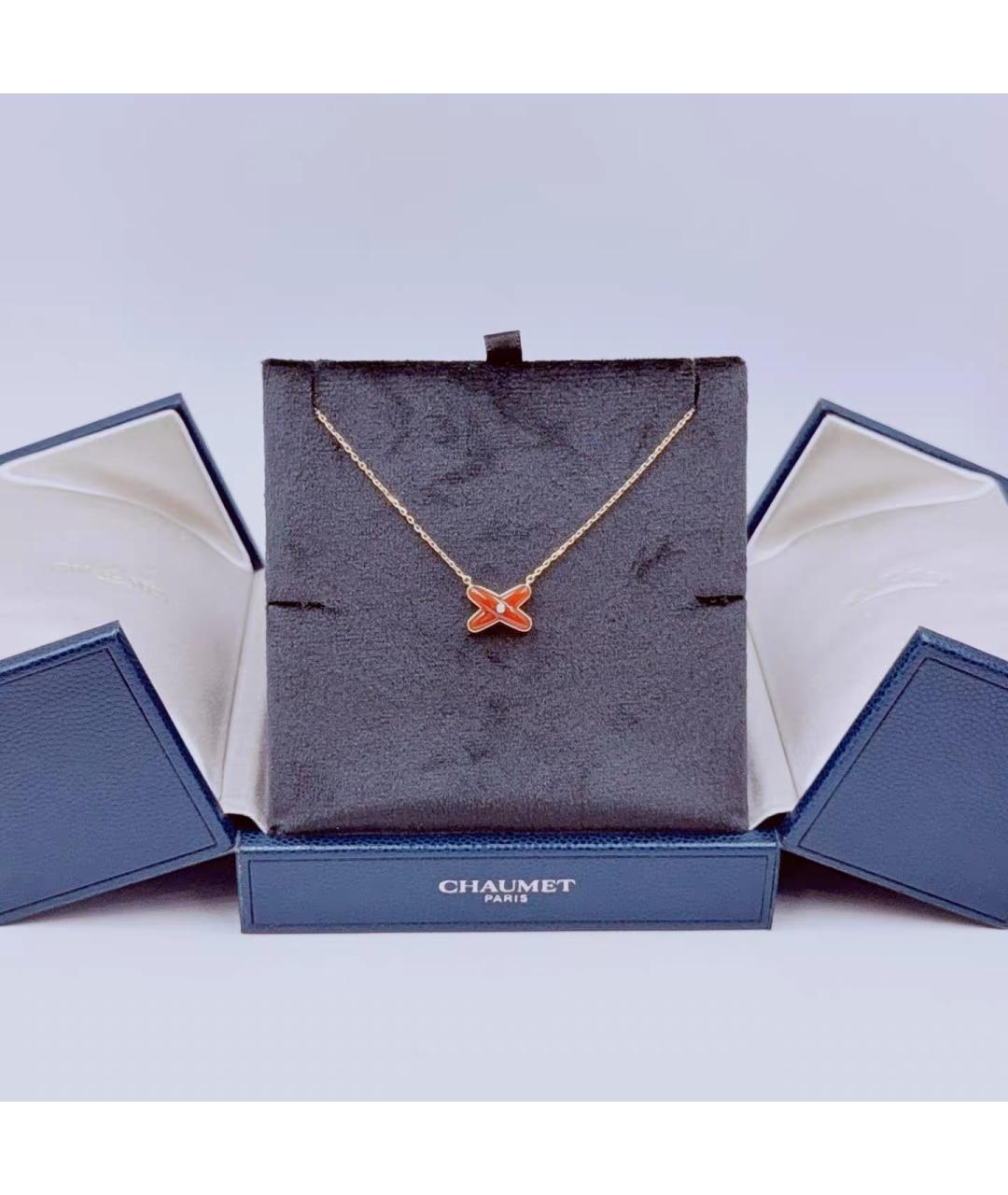 CHAUMET Красное колье из розового золота, фото 3