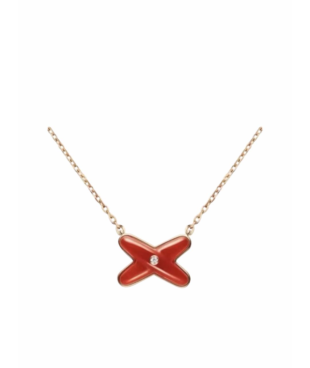 CHAUMET Красное колье из розового золота, фото 1