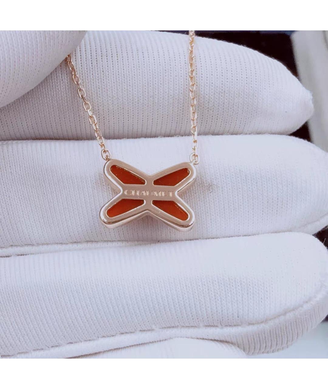 CHAUMET Красное колье из розового золота, фото 5