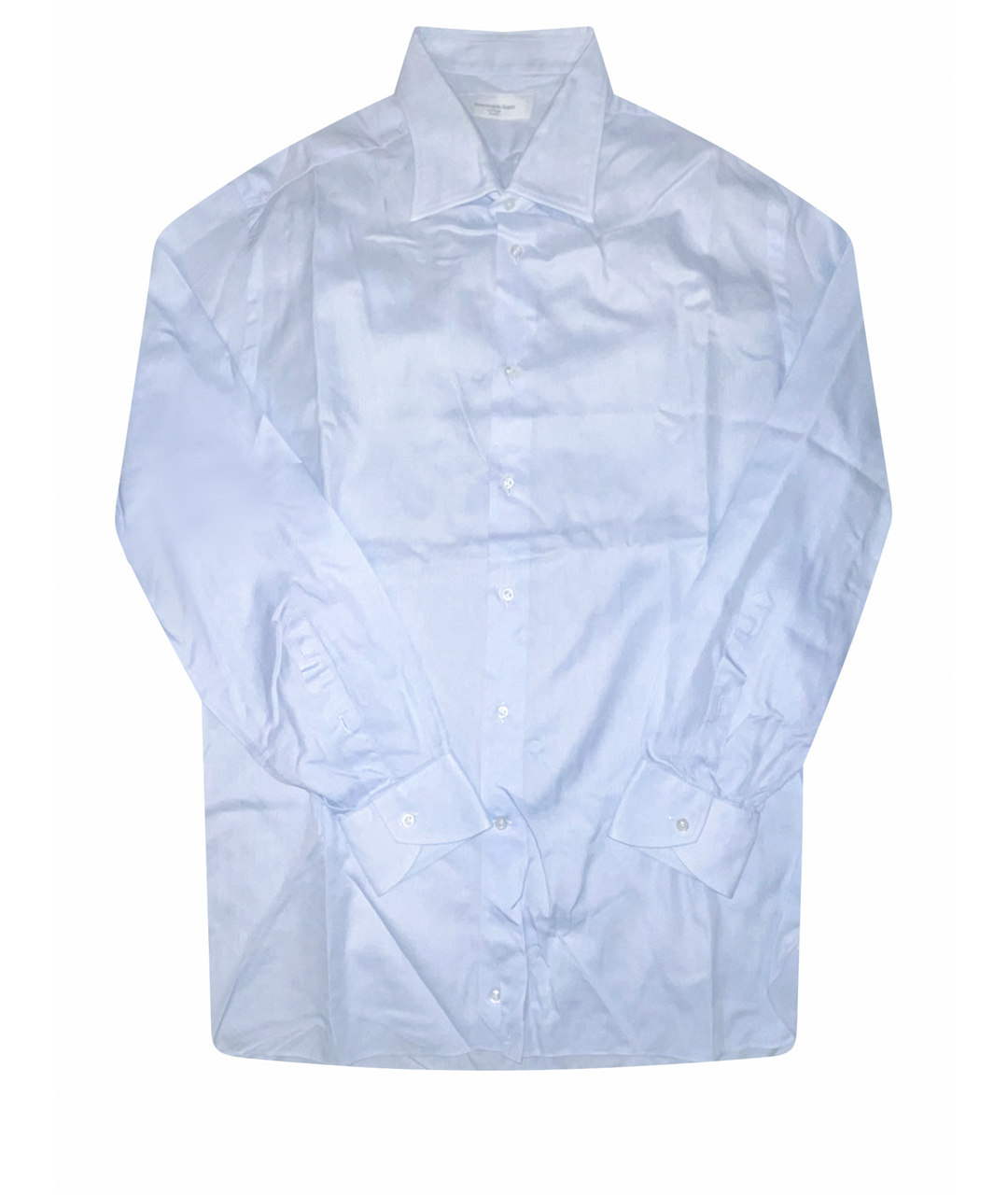 ERMENEGILDO ZEGNA XXX Голубая хлопковая классическая рубашка, фото 1