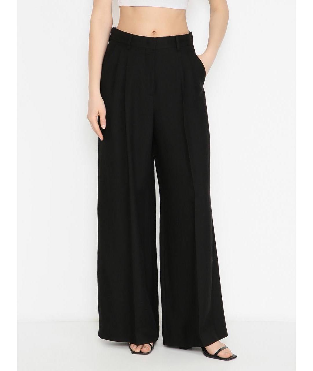 WEEKEND MAX MARA Черные брюки широкие, фото 2