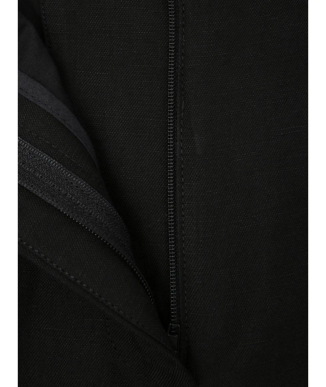 WEEKEND MAX MARA Черные брюки широкие, фото 4