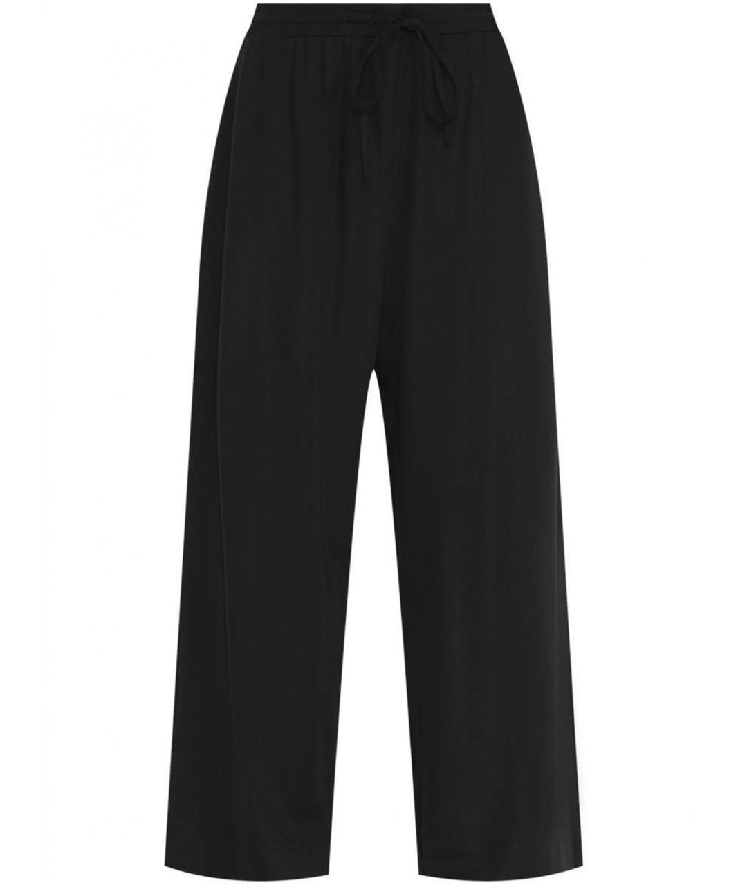 WEEKEND MAX MARA Черные брюки широкие, фото 1