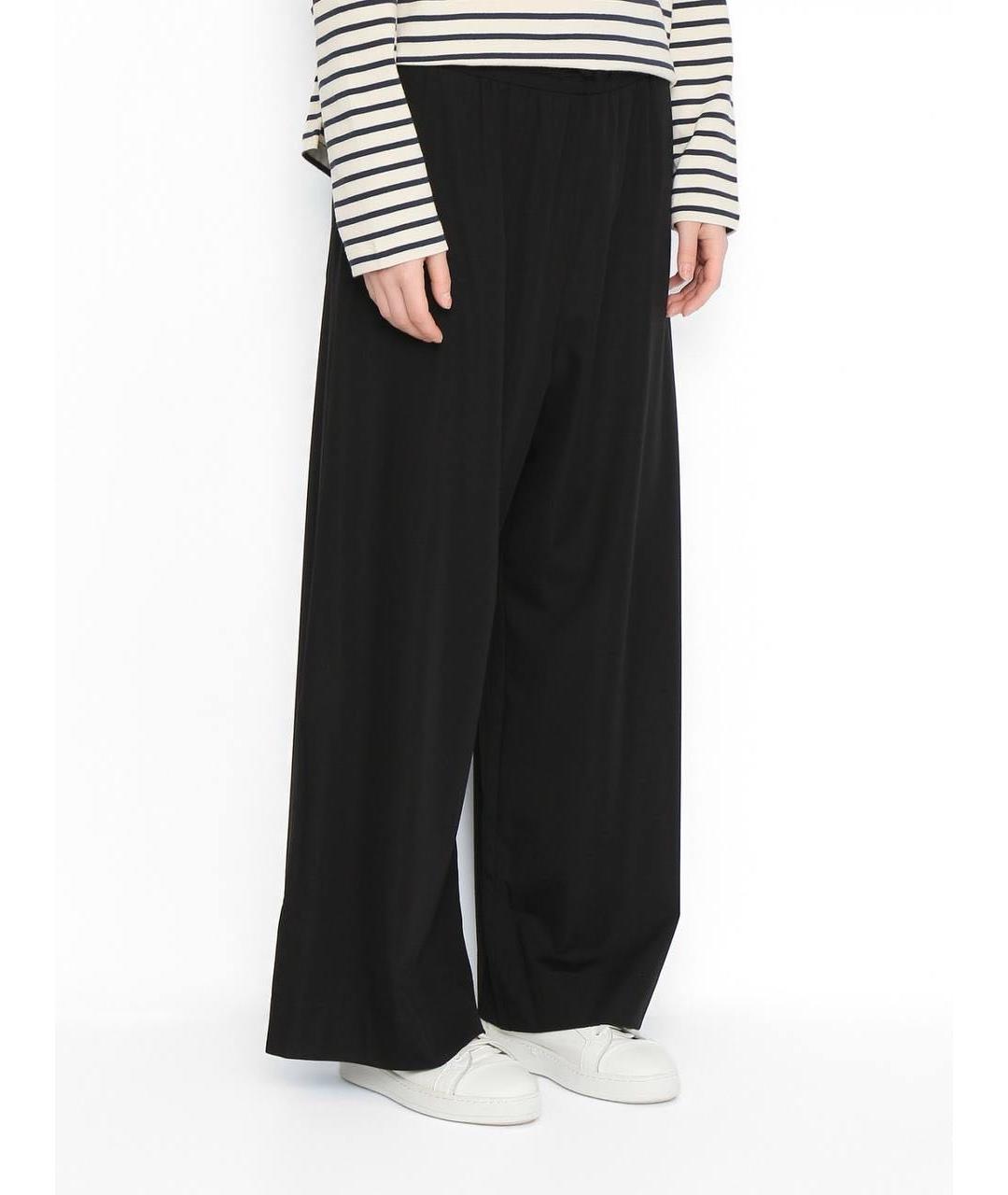 WEEKEND MAX MARA Черные брюки широкие, фото 2