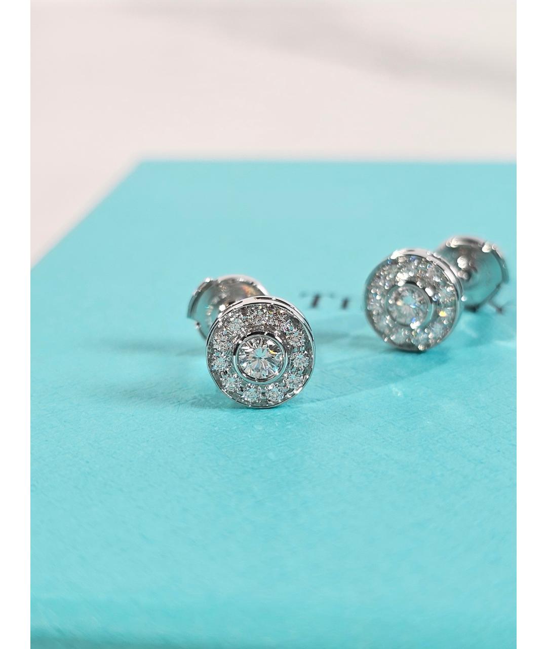 TIFFANY&CO Серебряные платиновые серьги, фото 4