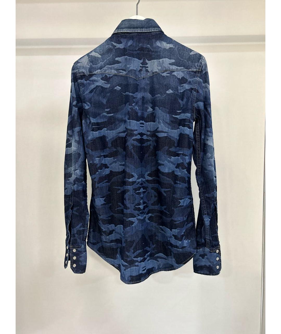 DSQUARED2 Синяя деним рубашка, фото 2