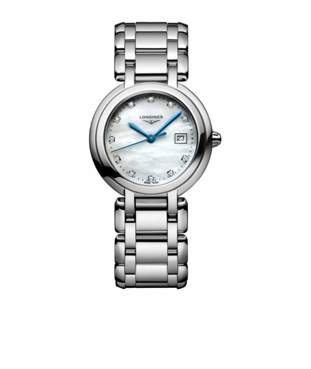 LONGINES Белые металлические часы, фото 1