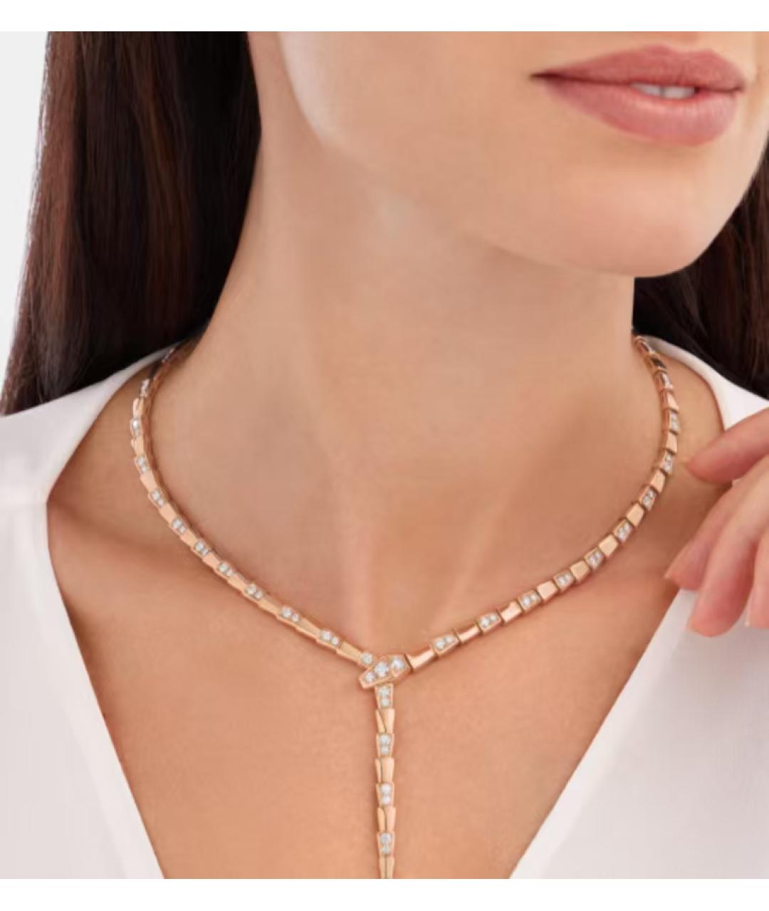 BVLGARI Золотое колье из розового золота, фото 5
