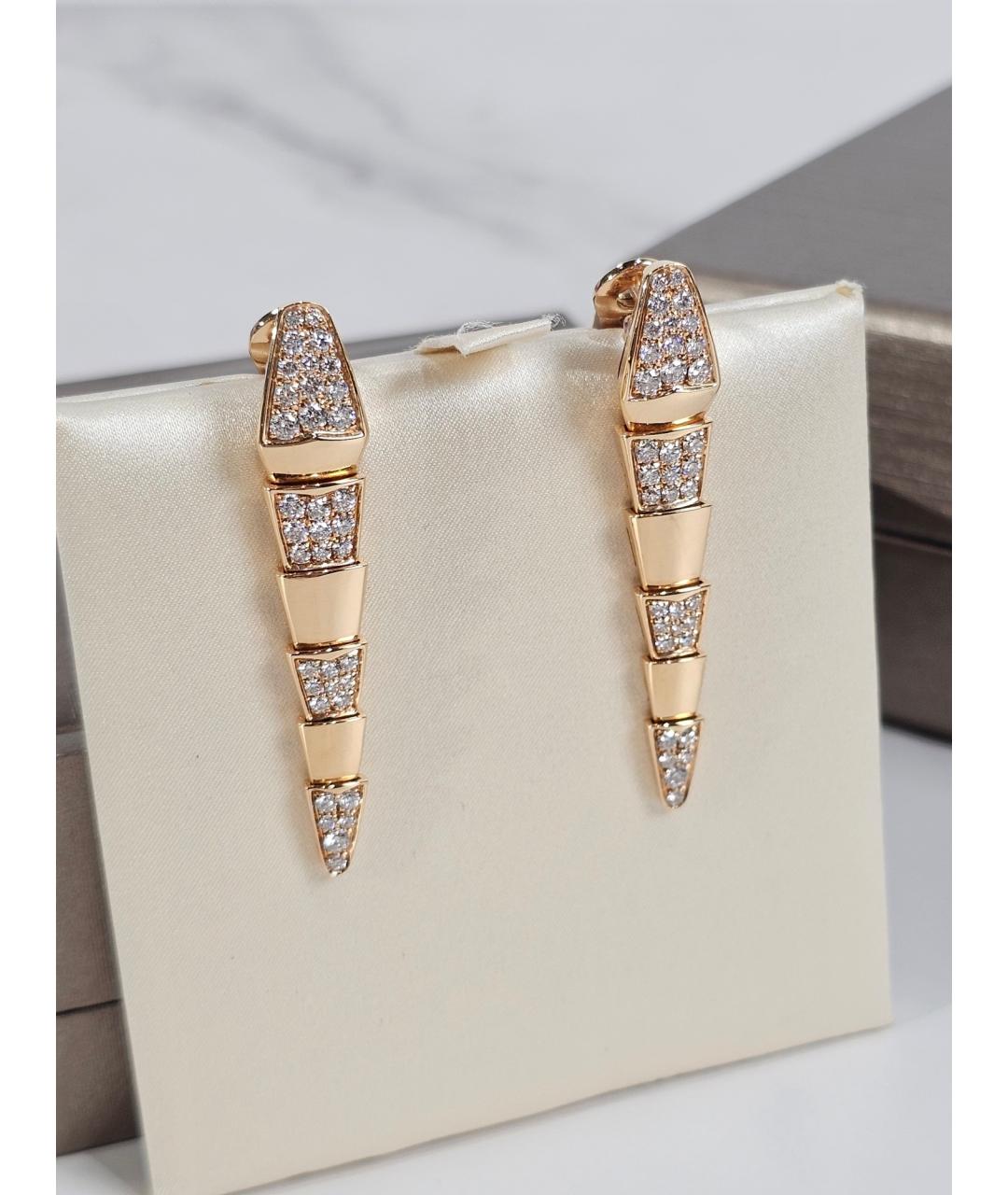 BVLGARI Золотые серьги из розового золота, фото 3