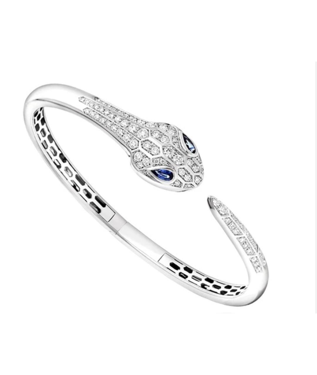 BVLGARI Серебрянный браслет из белого золота, фото 7