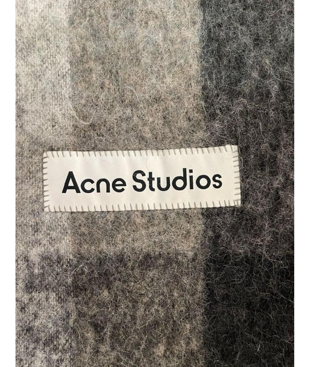 ACNE STUDIOS Мульти шерстяной шарф, фото 3