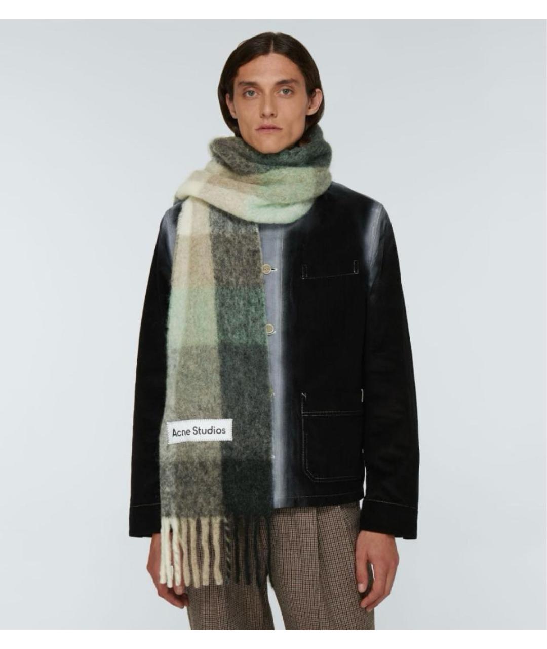 ACNE STUDIOS Мульти шерстяной шарф, фото 5
