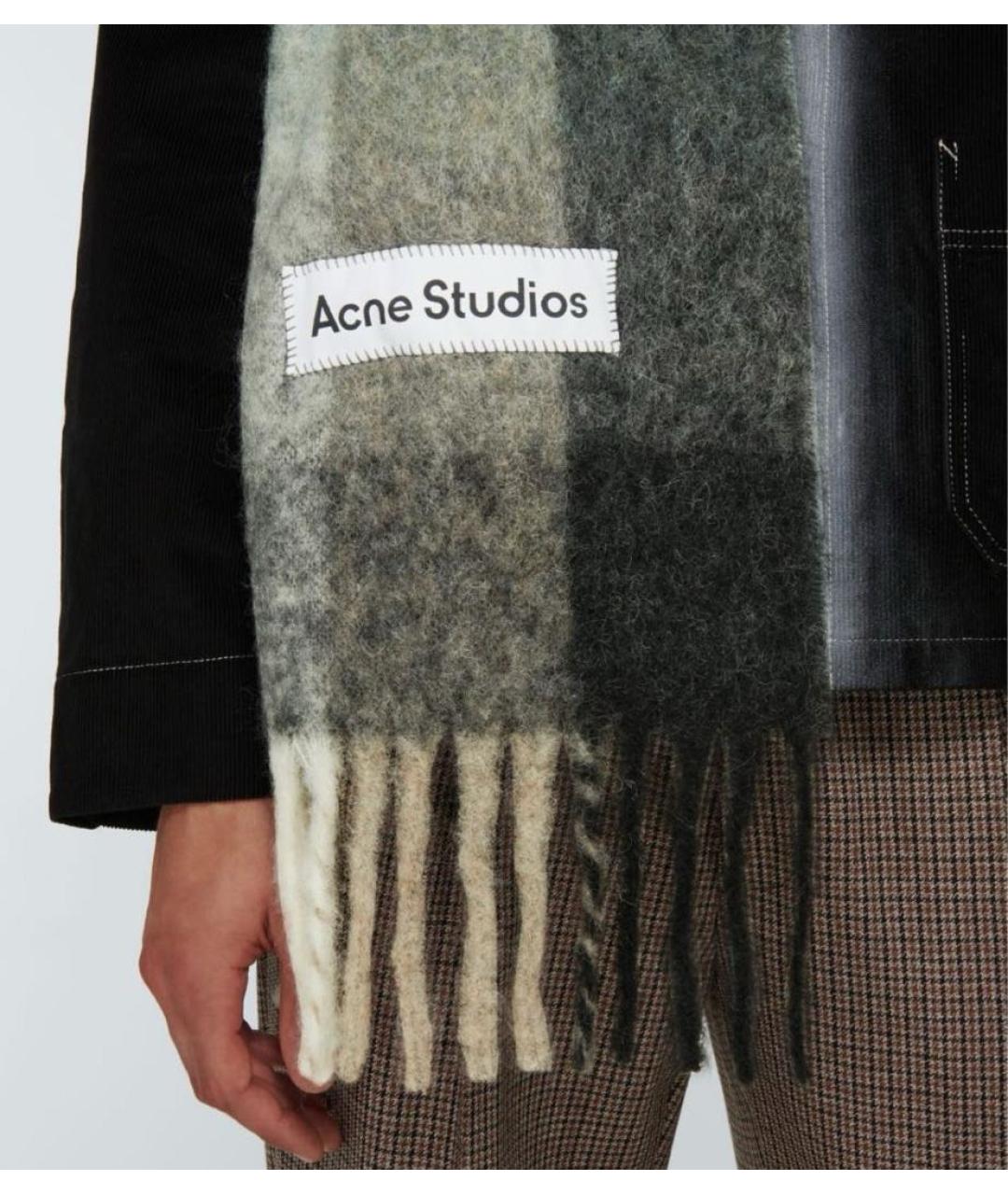 ACNE STUDIOS Мульти шерстяной шарф, фото 6