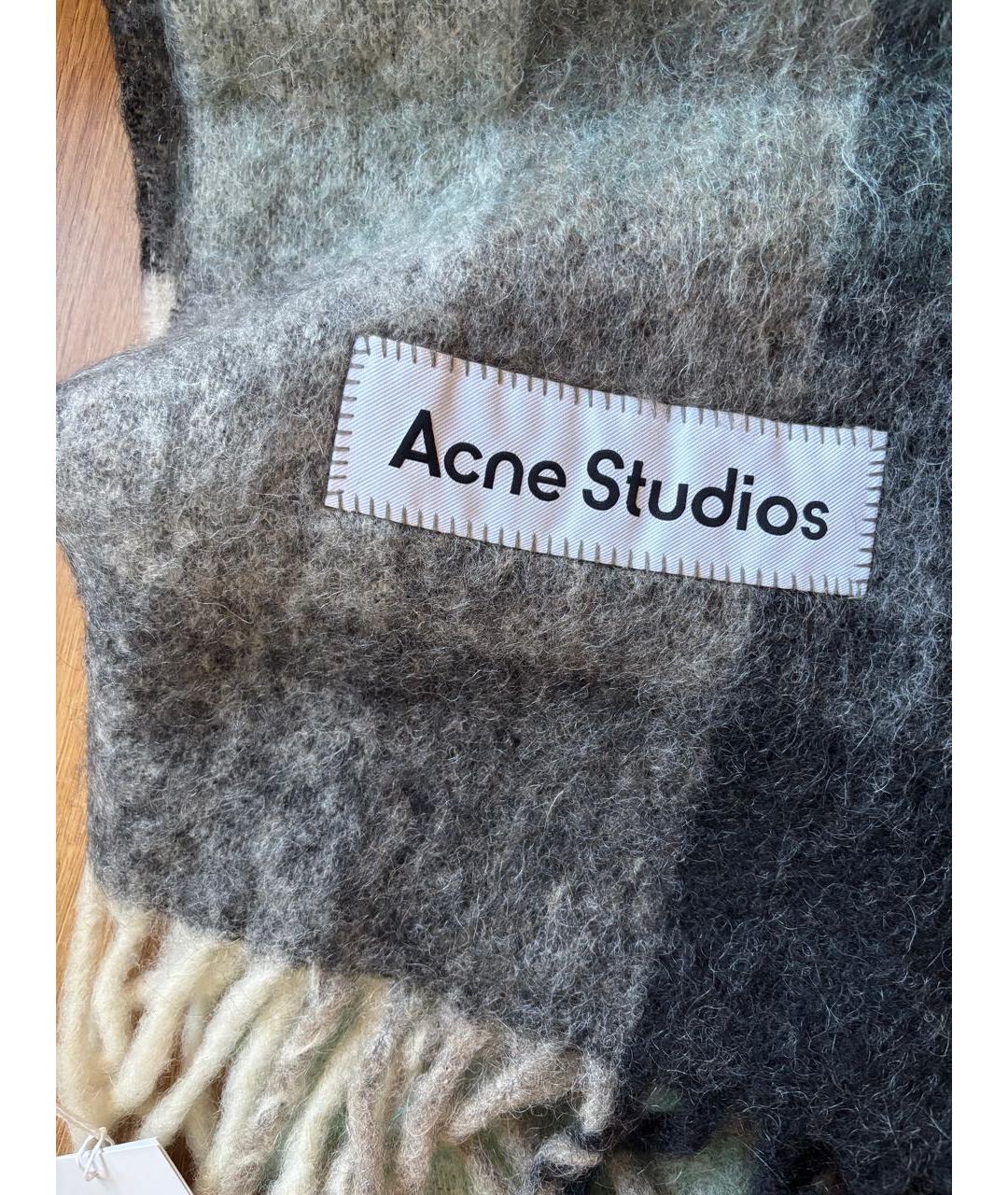 ACNE STUDIOS Мульти шерстяной шарф, фото 2