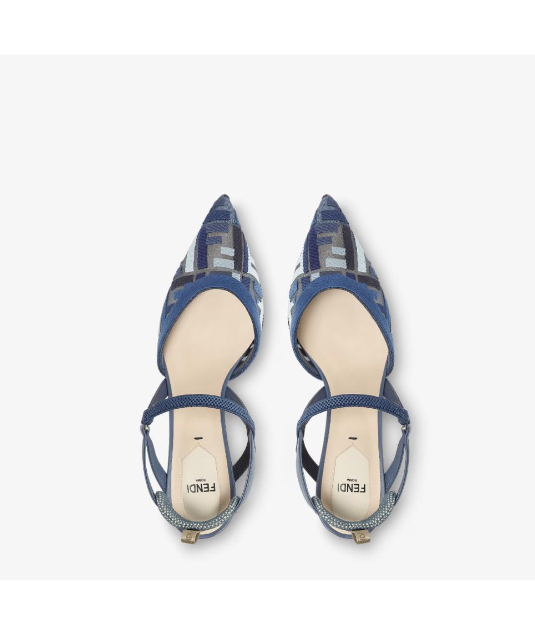FENDI Синие туфли, фото 4