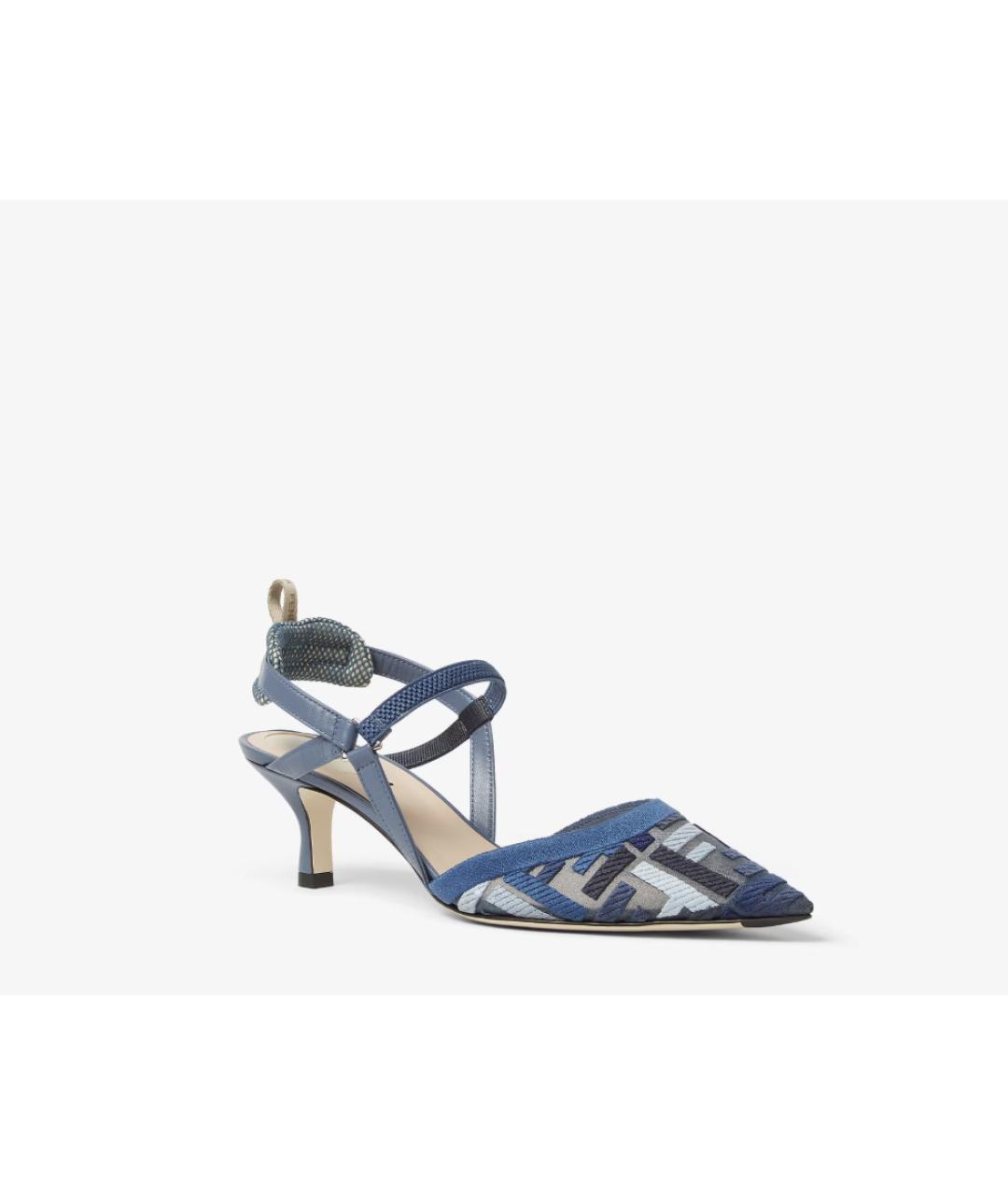 FENDI Синие туфли, фото 2