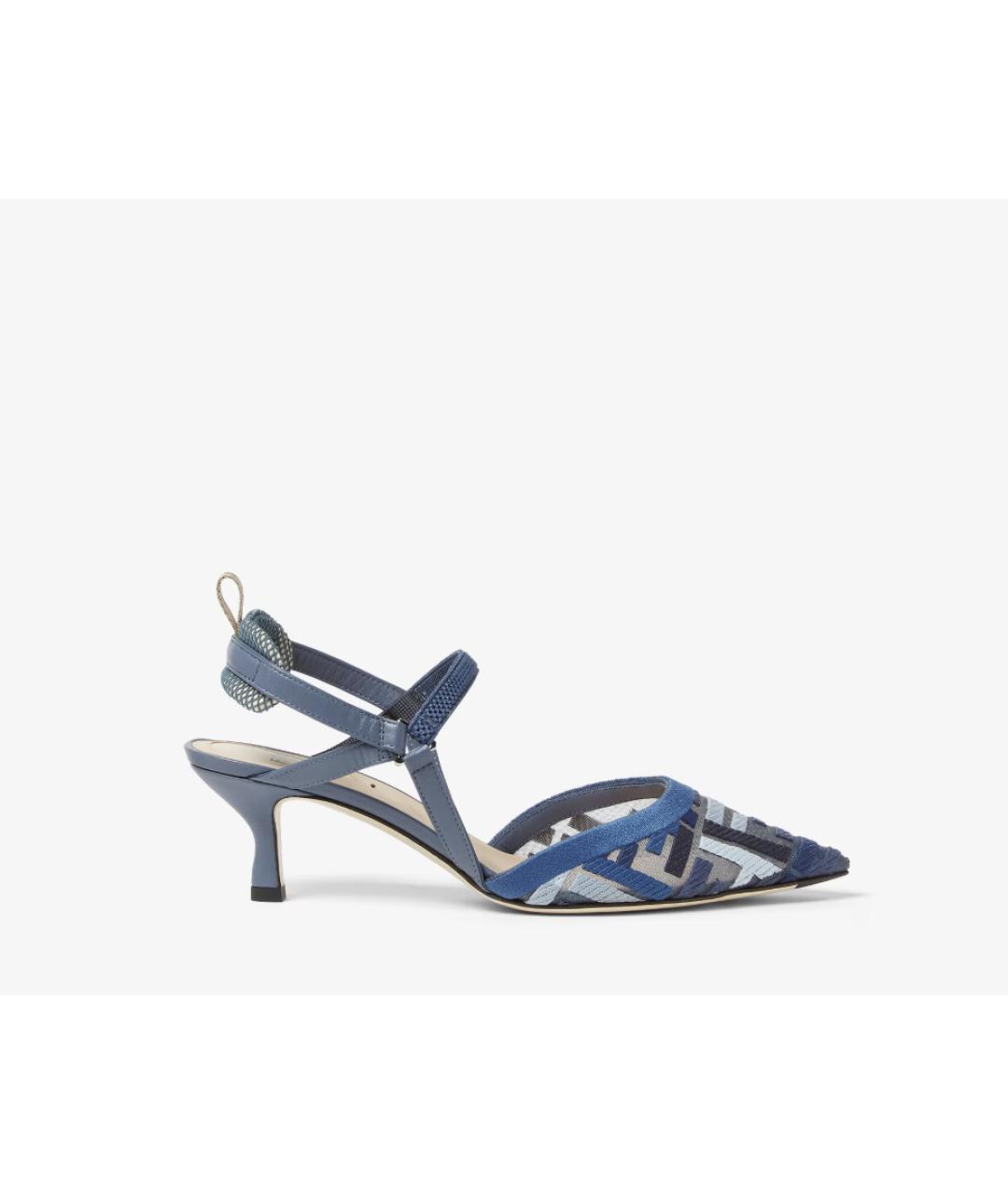 FENDI Синие туфли, фото 6