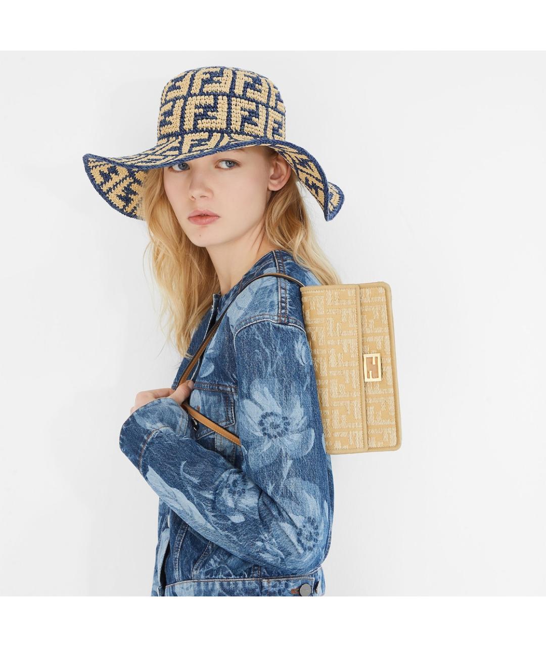 FENDI Бежевая шляпа, фото 3