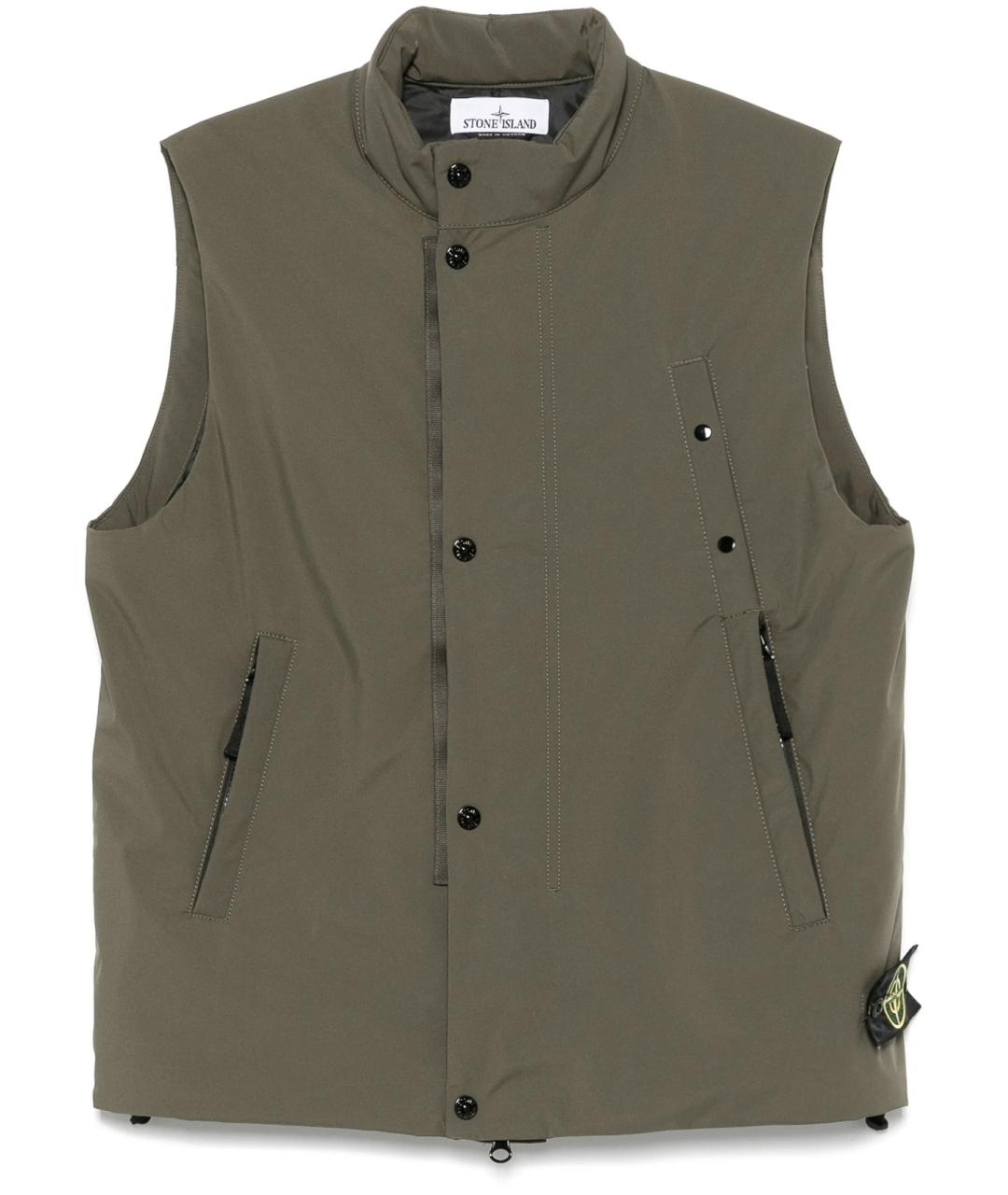 STONE ISLAND Хаки жилет, фото 10