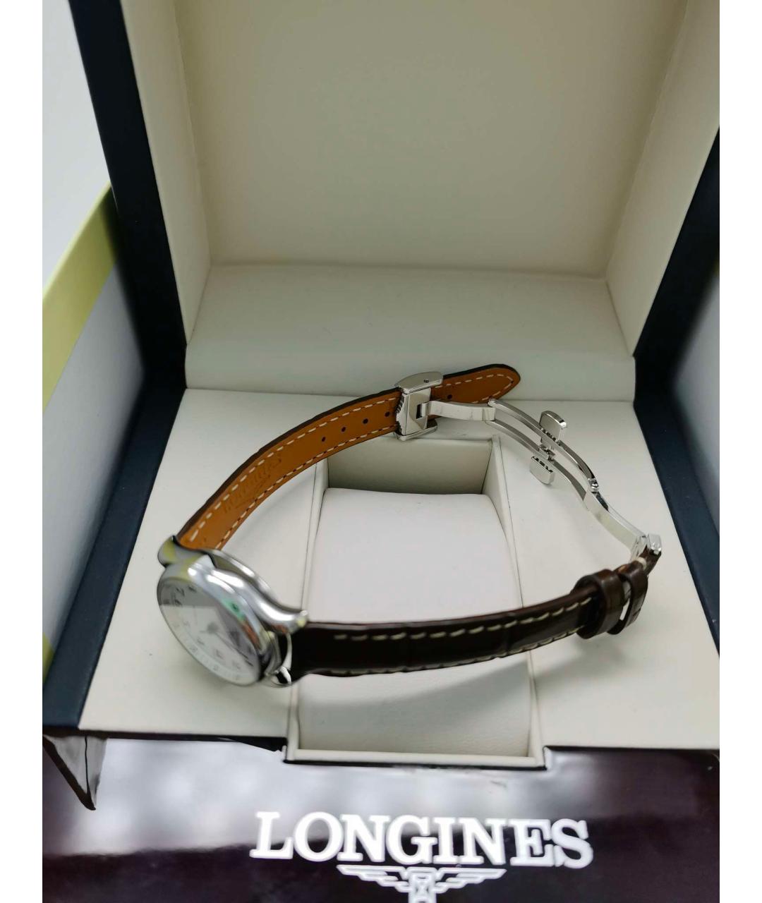 LONGINES Белые металлические часы, фото 8