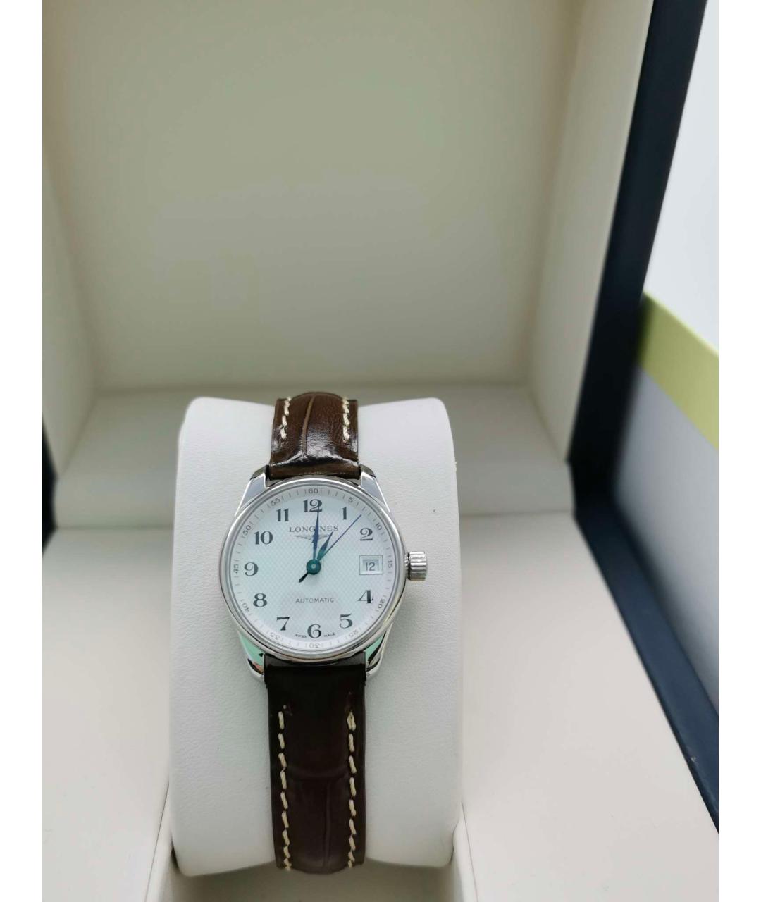 LONGINES Белые металлические часы, фото 3