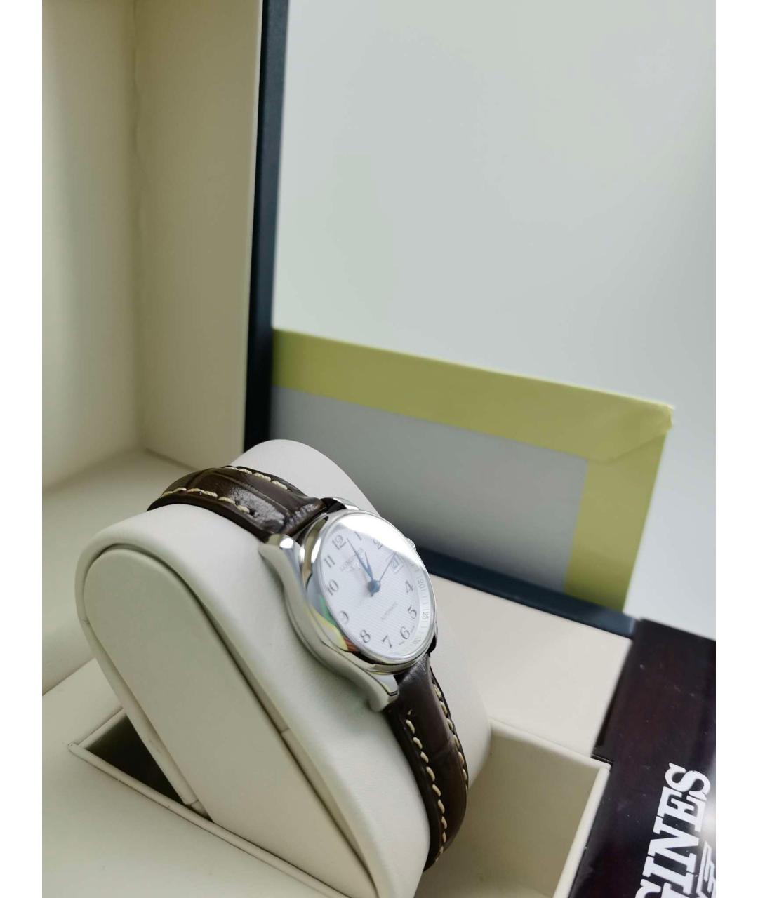 LONGINES Белые металлические часы, фото 5