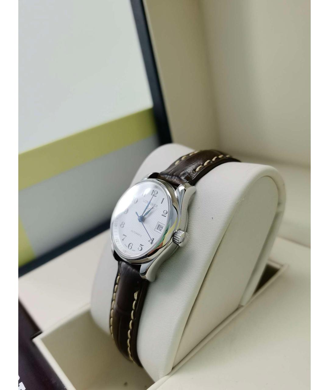LONGINES Белые металлические часы, фото 6