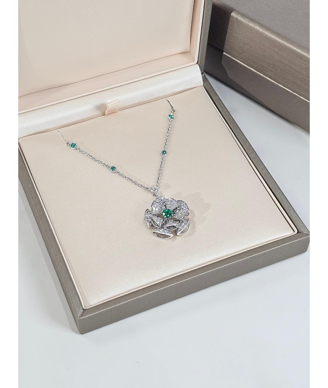 BVLGARI Серебряное колье из белого золота, фото 2