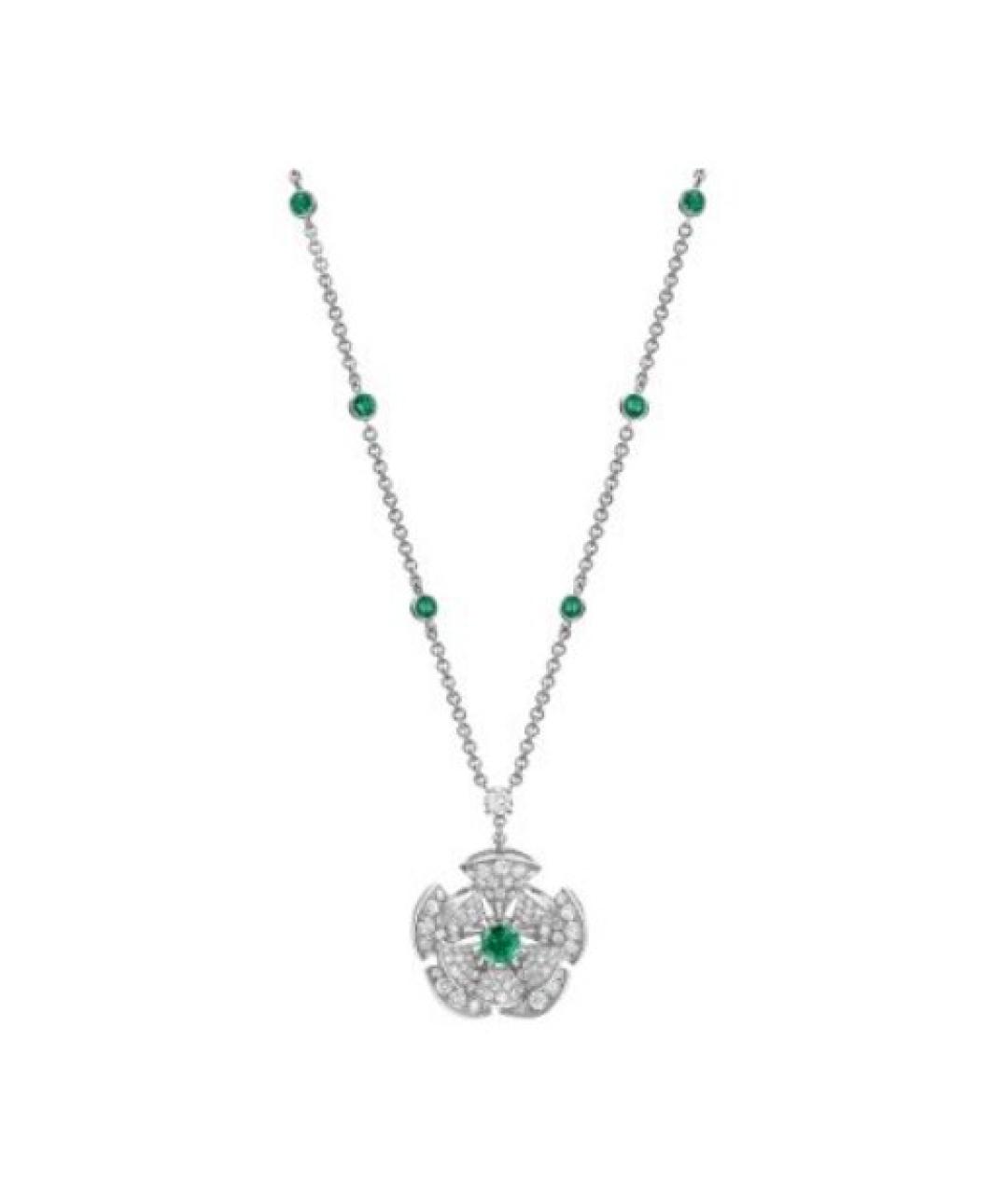 BVLGARI Серебряное колье из белого золота, фото 4