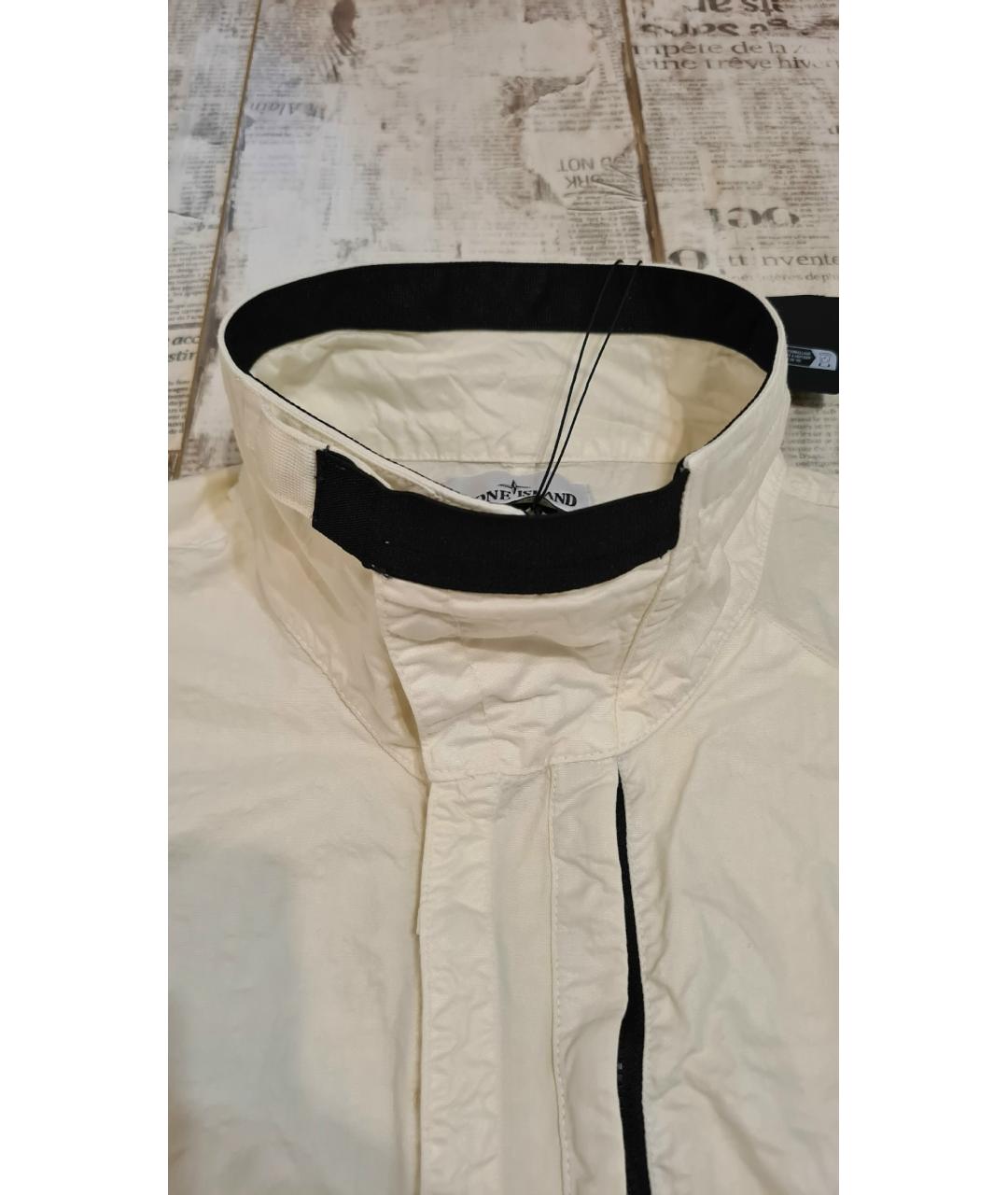 STONE ISLAND Бежевая кэжуал рубашка, фото 7