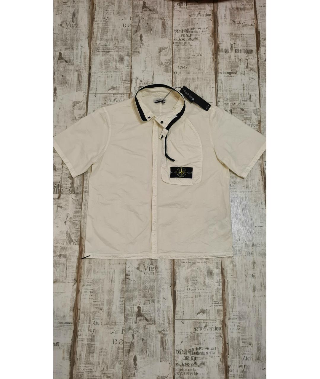 STONE ISLAND Бежевая кэжуал рубашка, фото 5