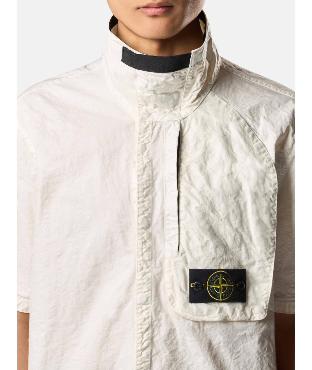 STONE ISLAND Бежевая кэжуал рубашка, фото 3
