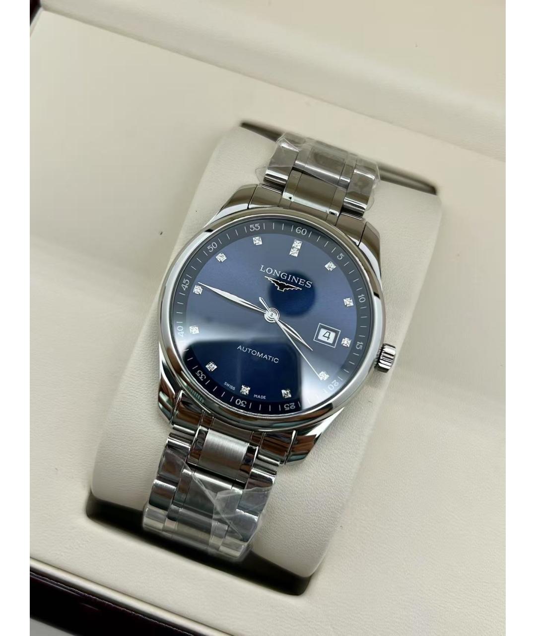 LONGINES Черные металлические часы, фото 4