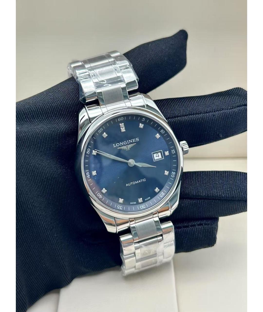 LONGINES Черные металлические часы, фото 2