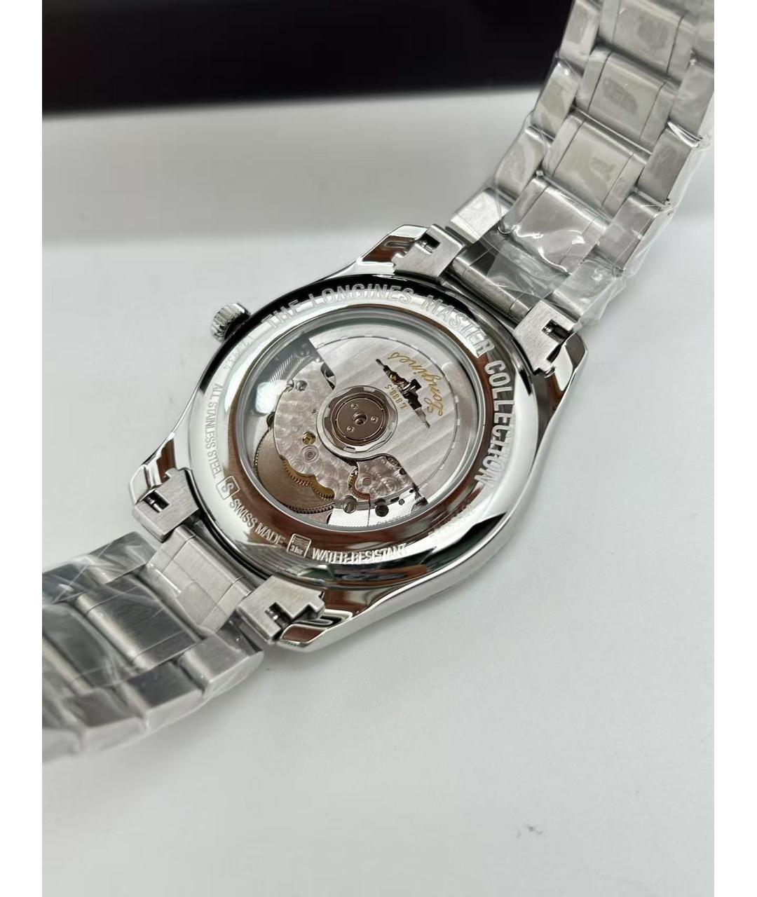 LONGINES Черные металлические часы, фото 8