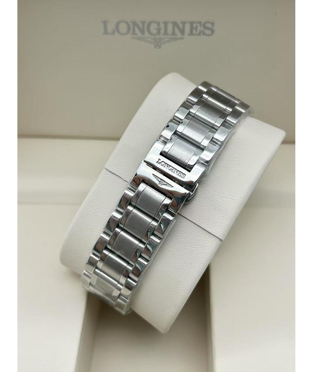 LONGINES Черные металлические часы, фото 7