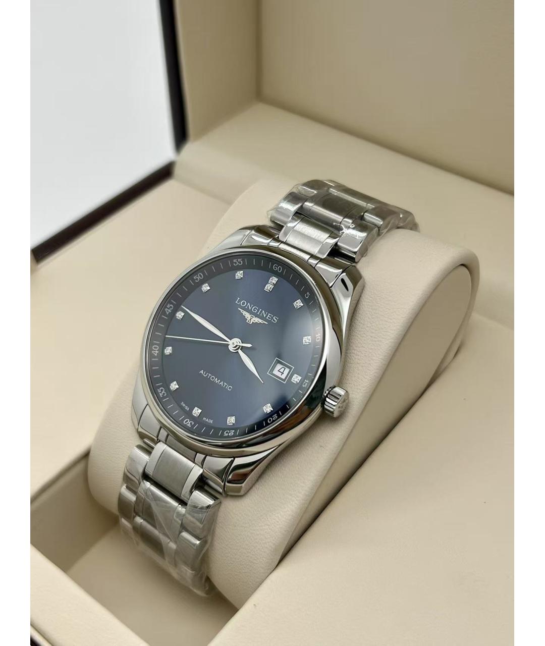 LONGINES Черные металлические часы, фото 5