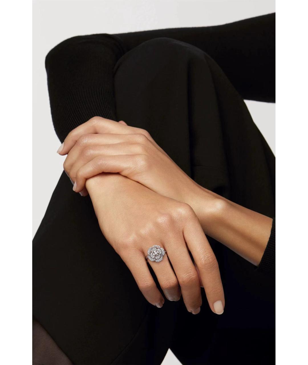 CHANEL Серебряное кольцо из белого золота, фото 4