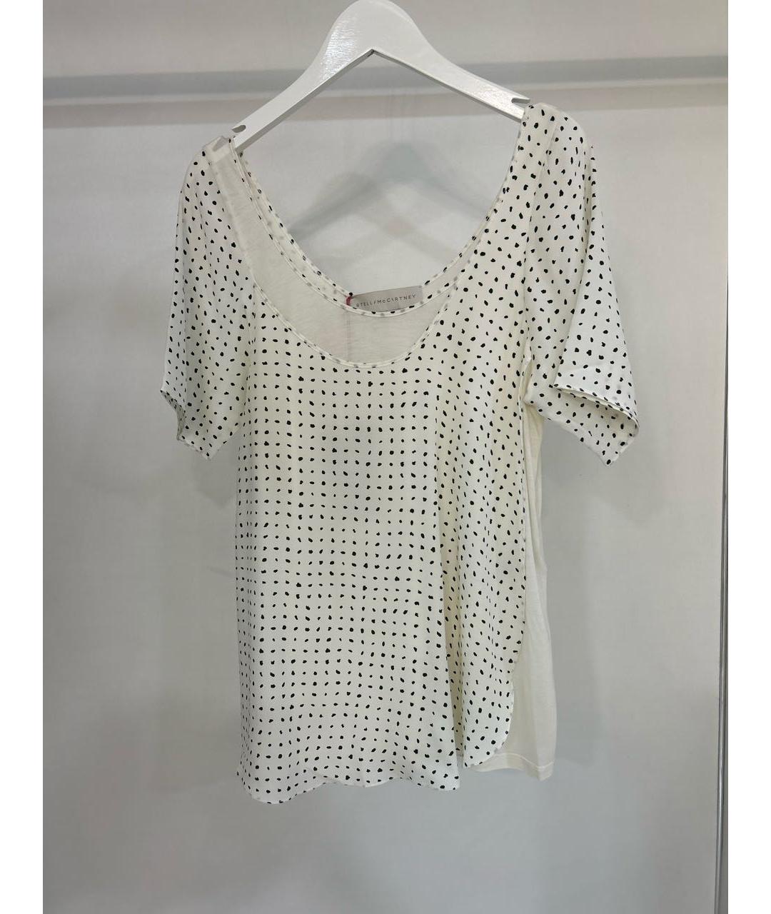 STELLA MCCARTNEY Белая шелковая блузы, фото 9