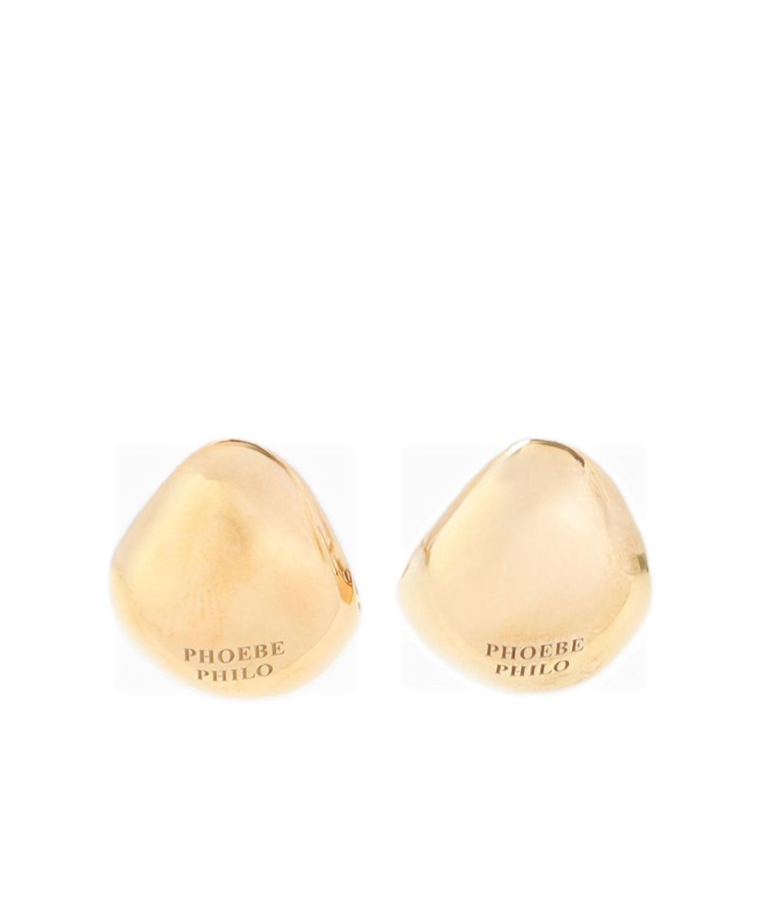 PHOEBE PHILO Золотые серебряные серьги, фото 1