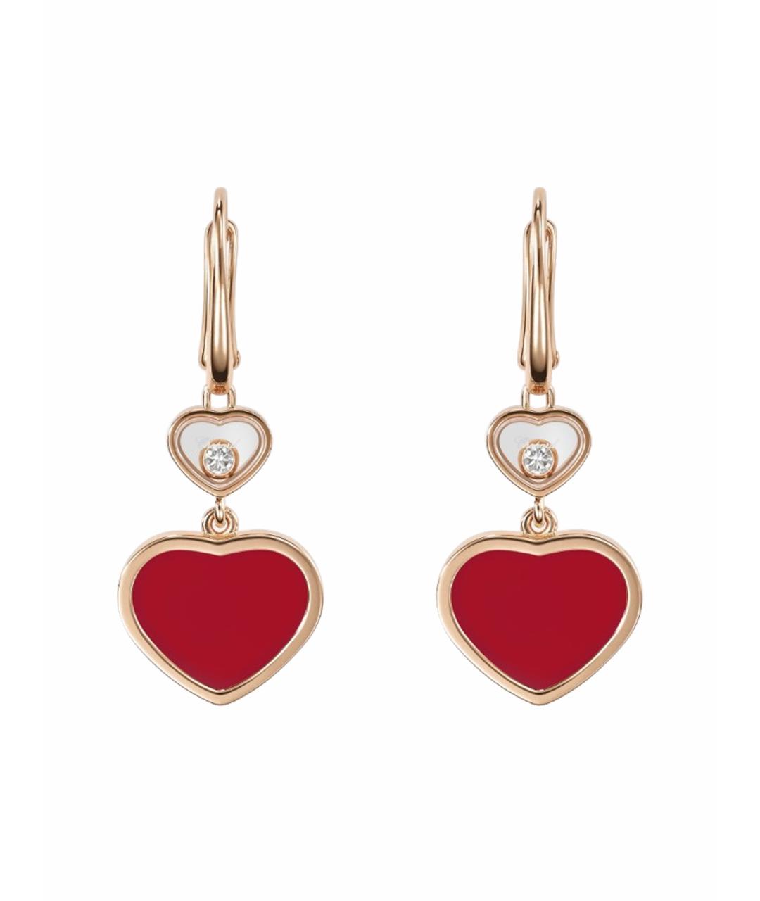 CHOPARD Золотые серьги из розового золота, фото 1
