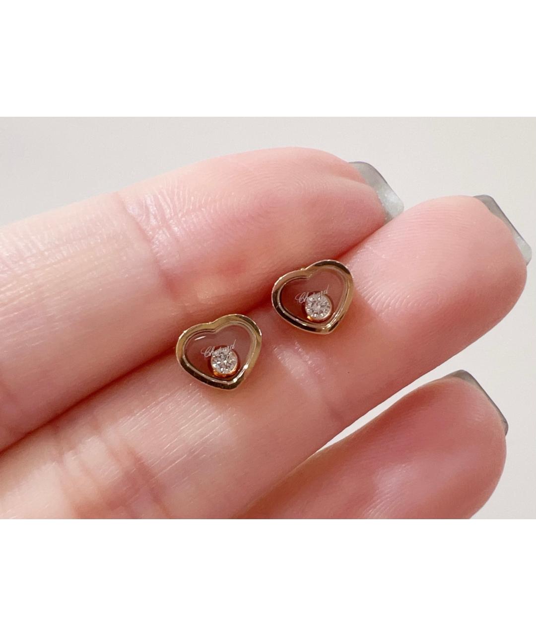 CHOPARD Золотые серьги из розового золота, фото 4