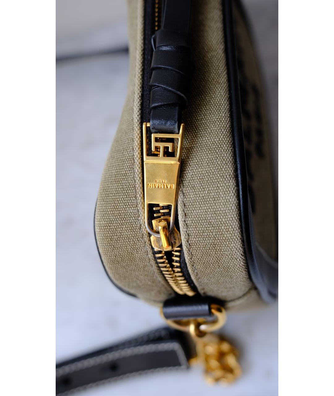 BALMAIN Хаки сумка через плечо, фото 8
