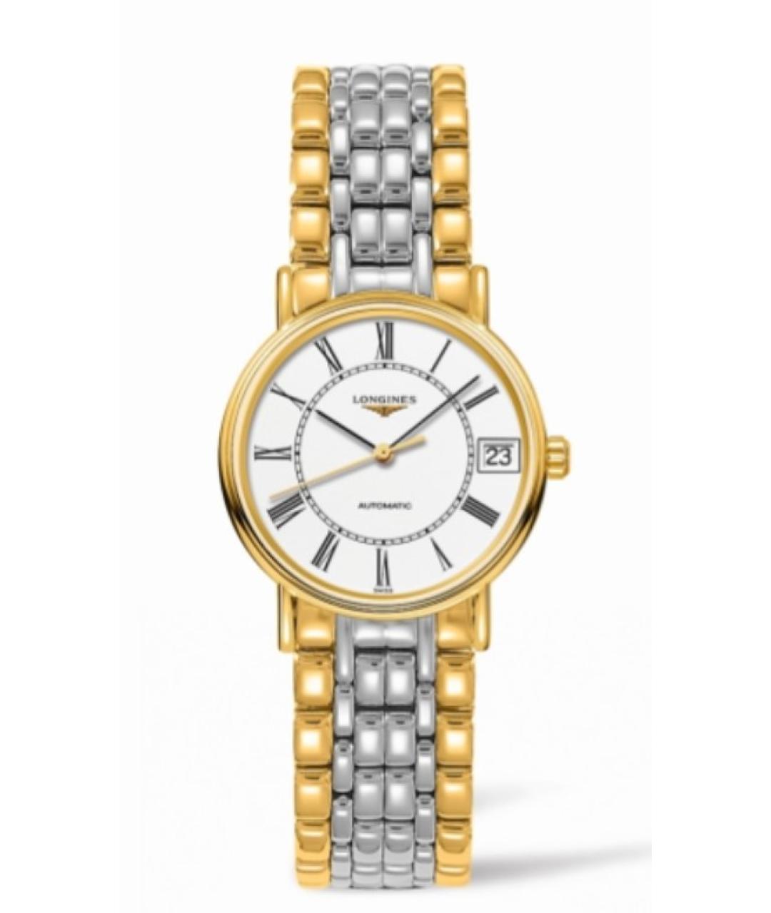 LONGINES Белые позолоченные часы, фото 10