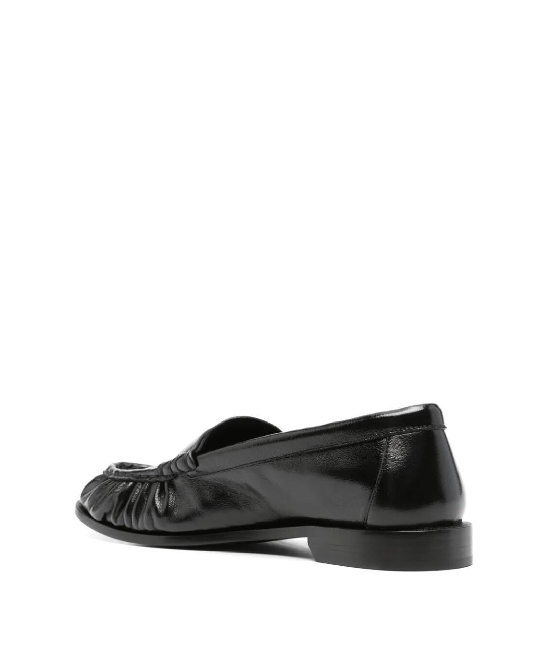 SAINT LAURENT Черные кожаные лоферы, фото 3