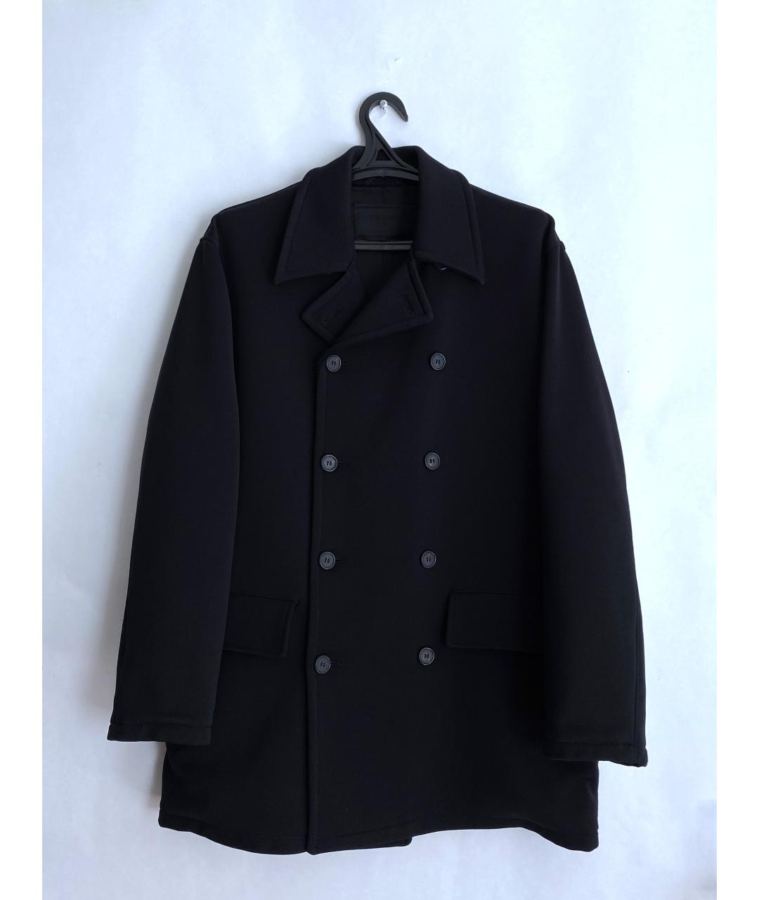 PRADA Черное полиамидовое пальто, фото 10